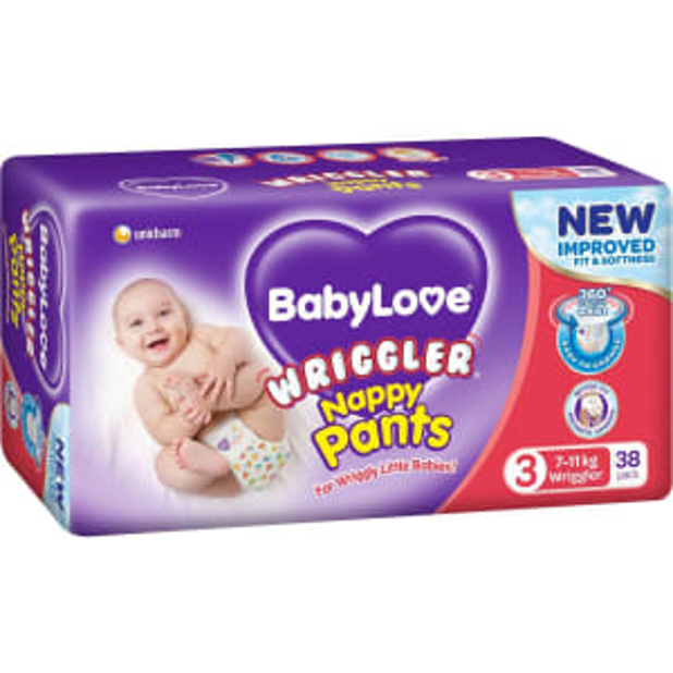 BabyLove Nappy Pants Wriggler 38 Pack